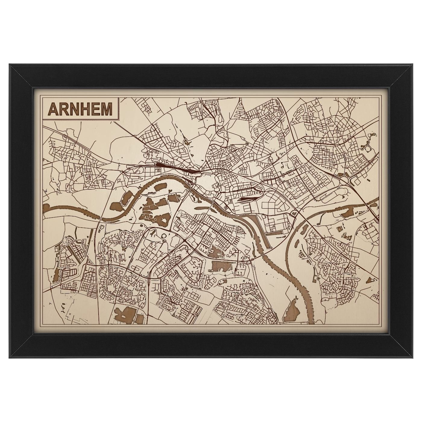 Kaart van Arnhem foto 0
