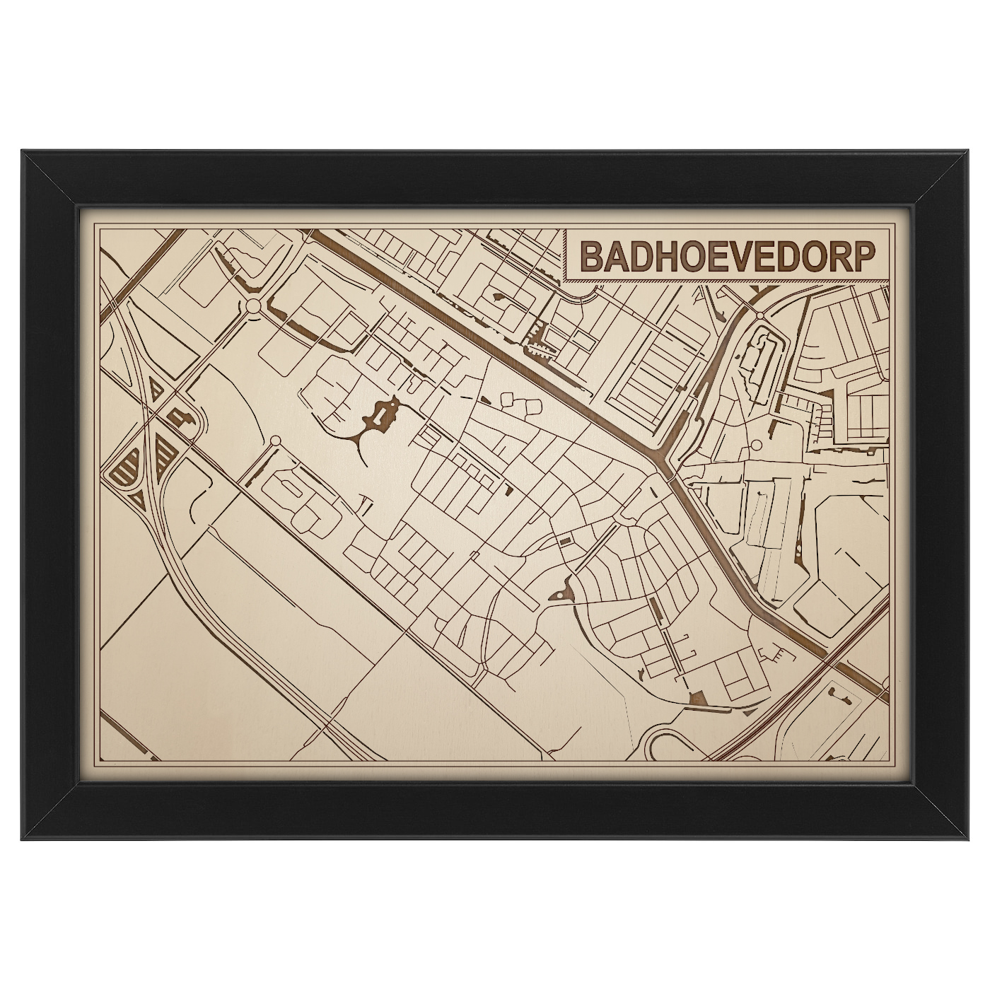 Kaart van Badhoevedorp foto 0