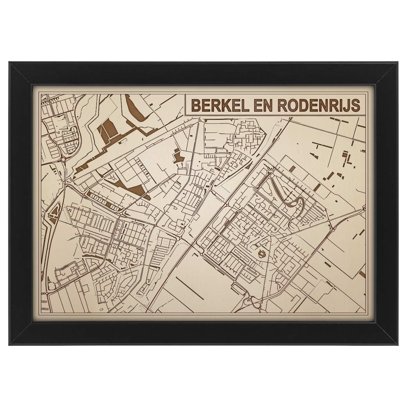 Kaart van Berkel en Rodenrijs foto 0