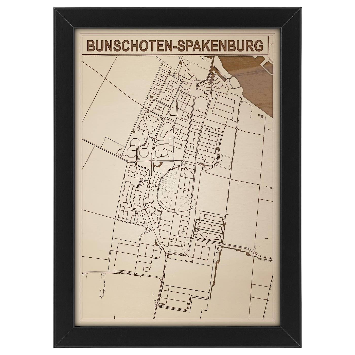Kaart van Bunschoten-Spakenburg foto 0