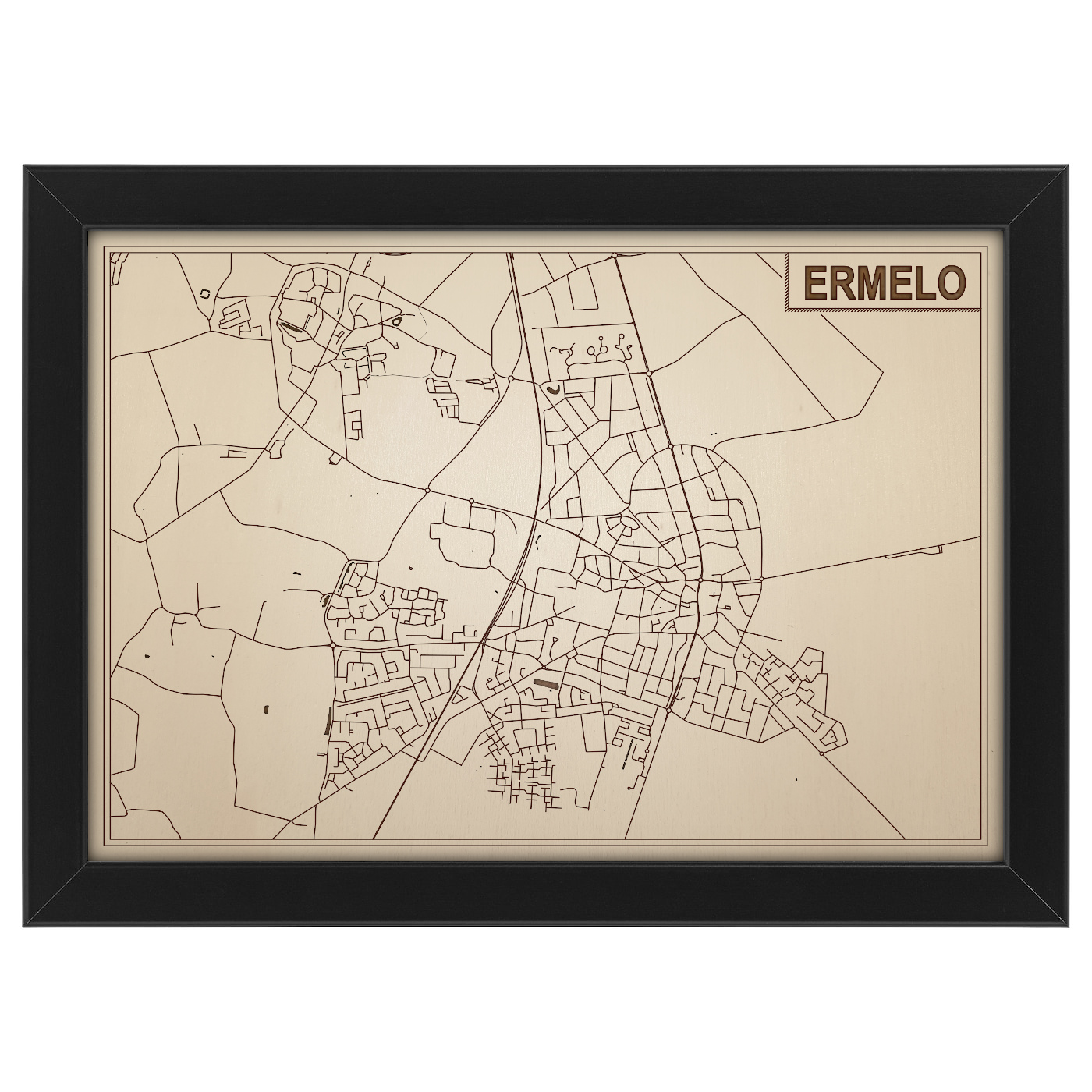 Kaart van Ermelo foto 0