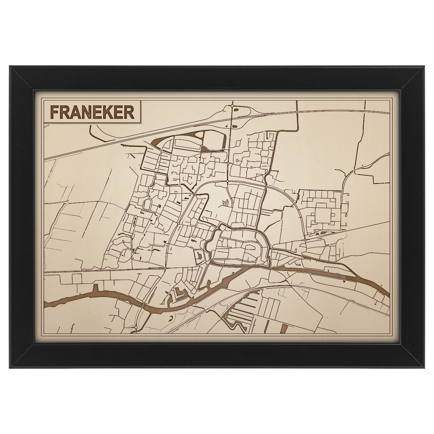 Kaart van Franeker foto 0