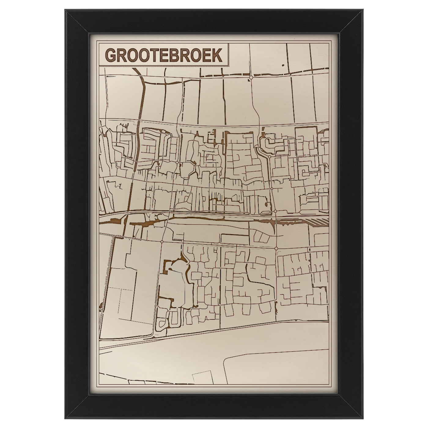 Kaart van Grootebroek foto 0