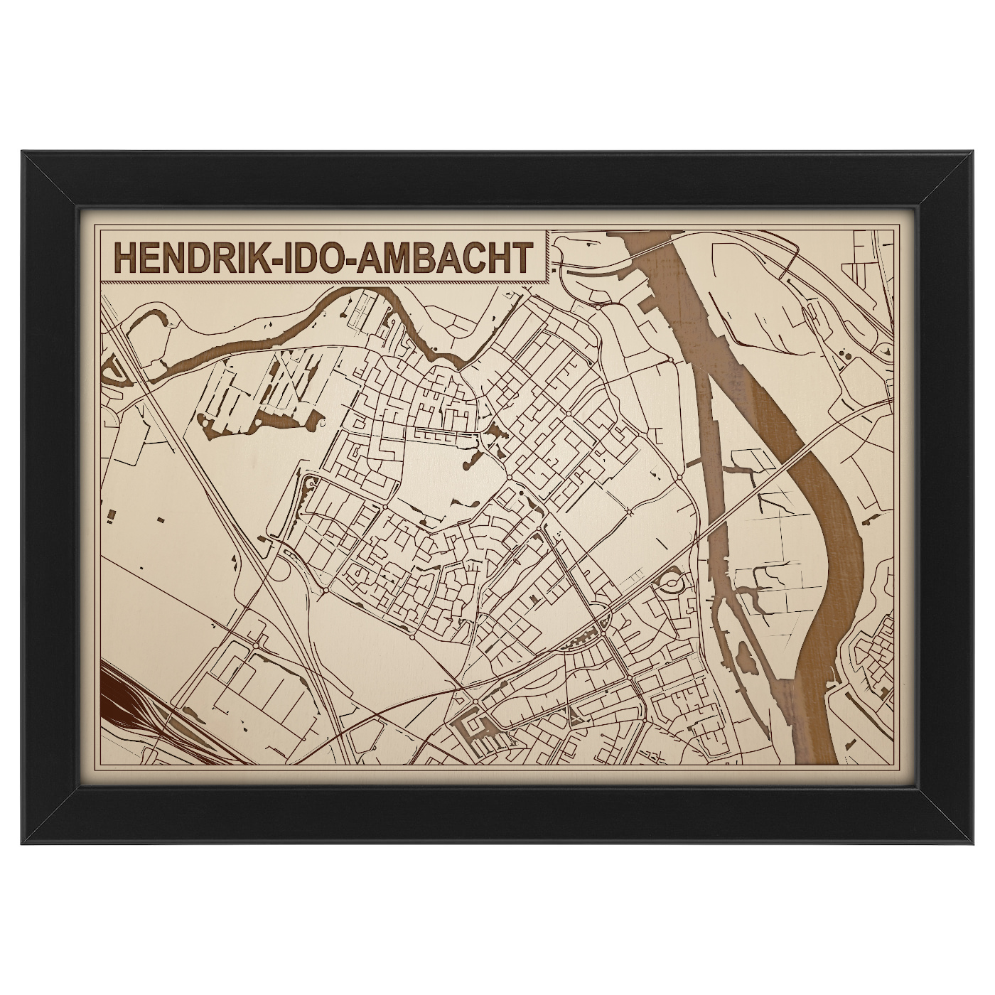 Kaart van Hendrik-Ido-Ambacht foto 0