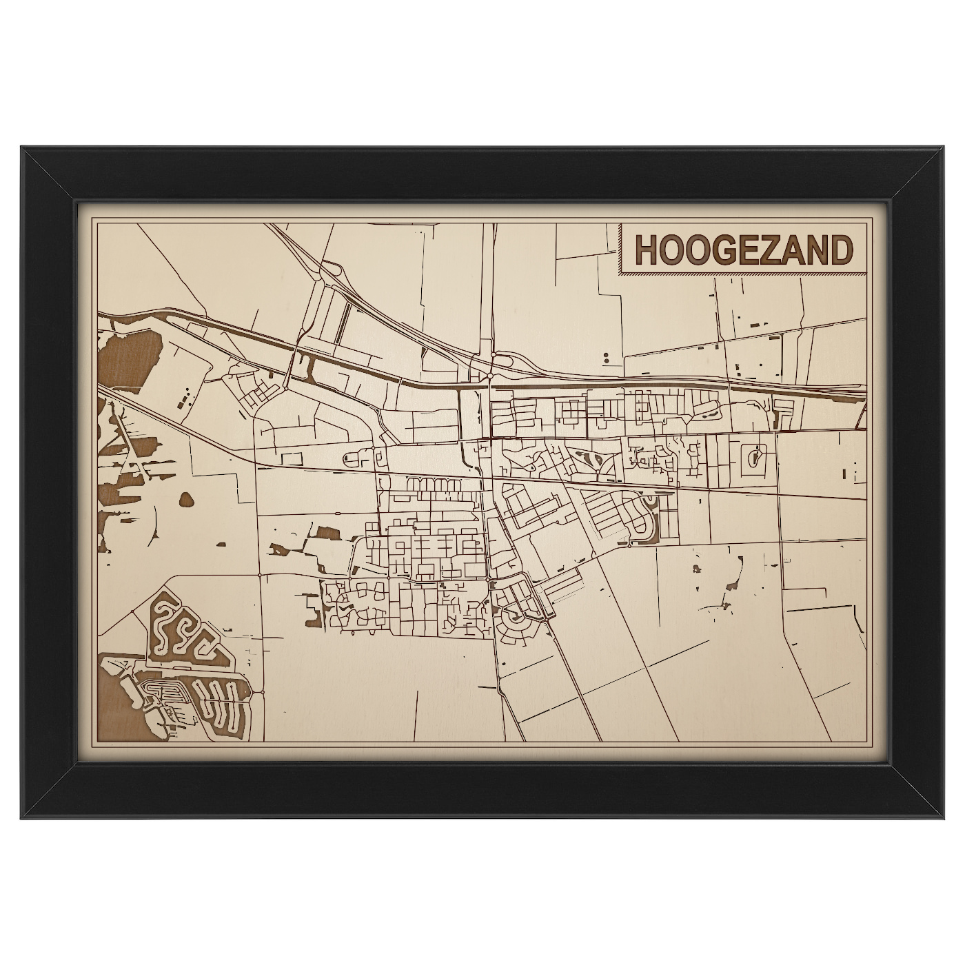 Kaart van Hoogezand foto 0