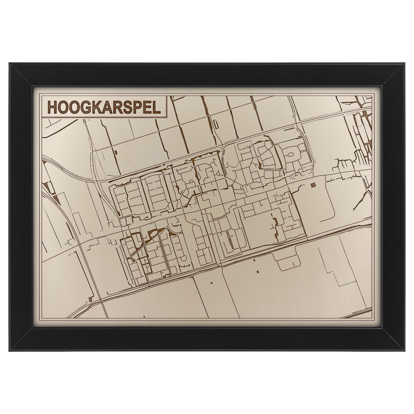 Kaart van Hoogkarspel foto 0