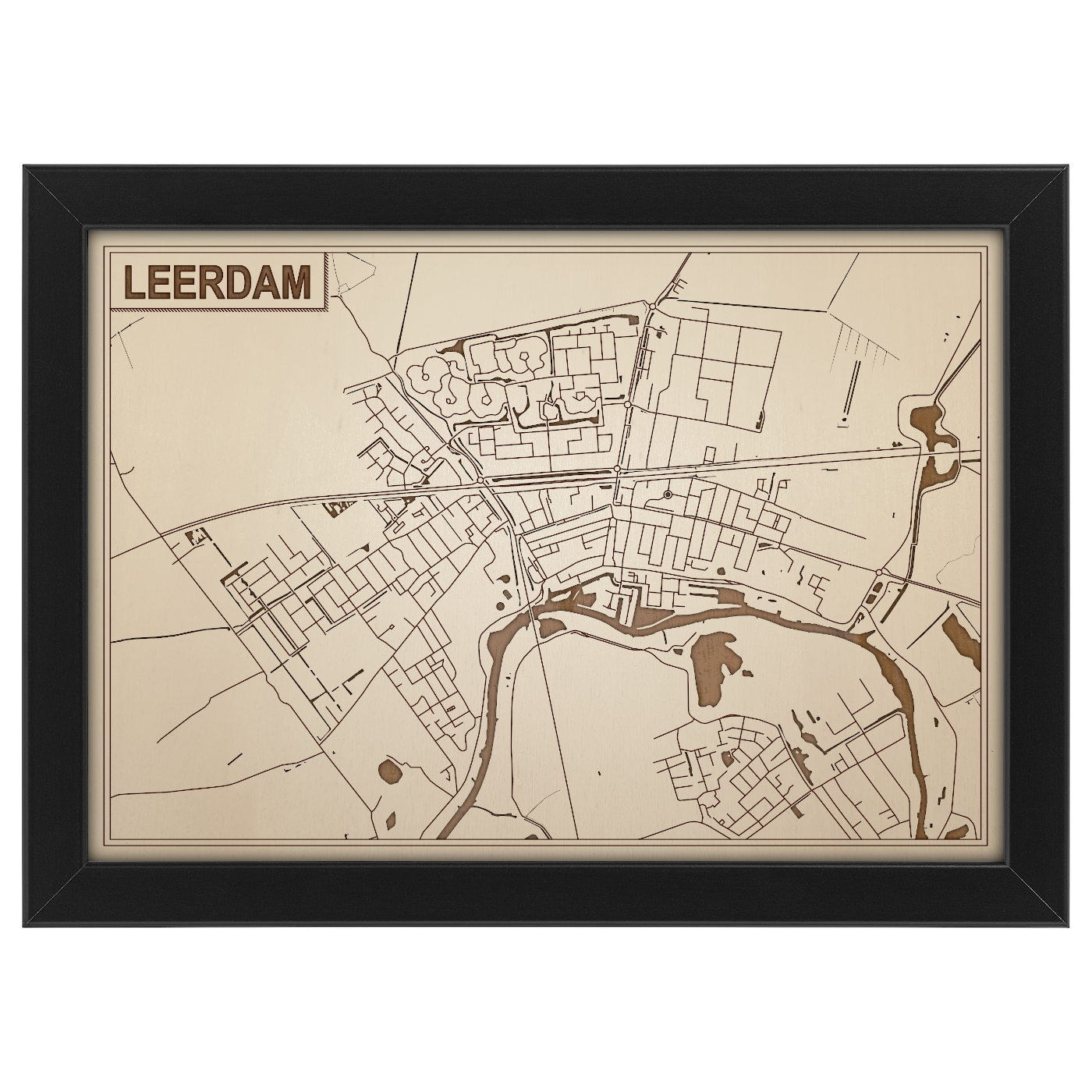 Kaart van Leerdam foto 0