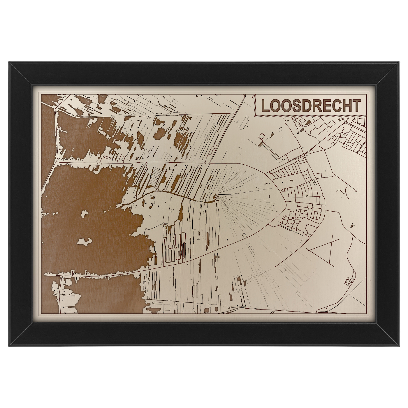 Kaart van Loosdrecht foto 0