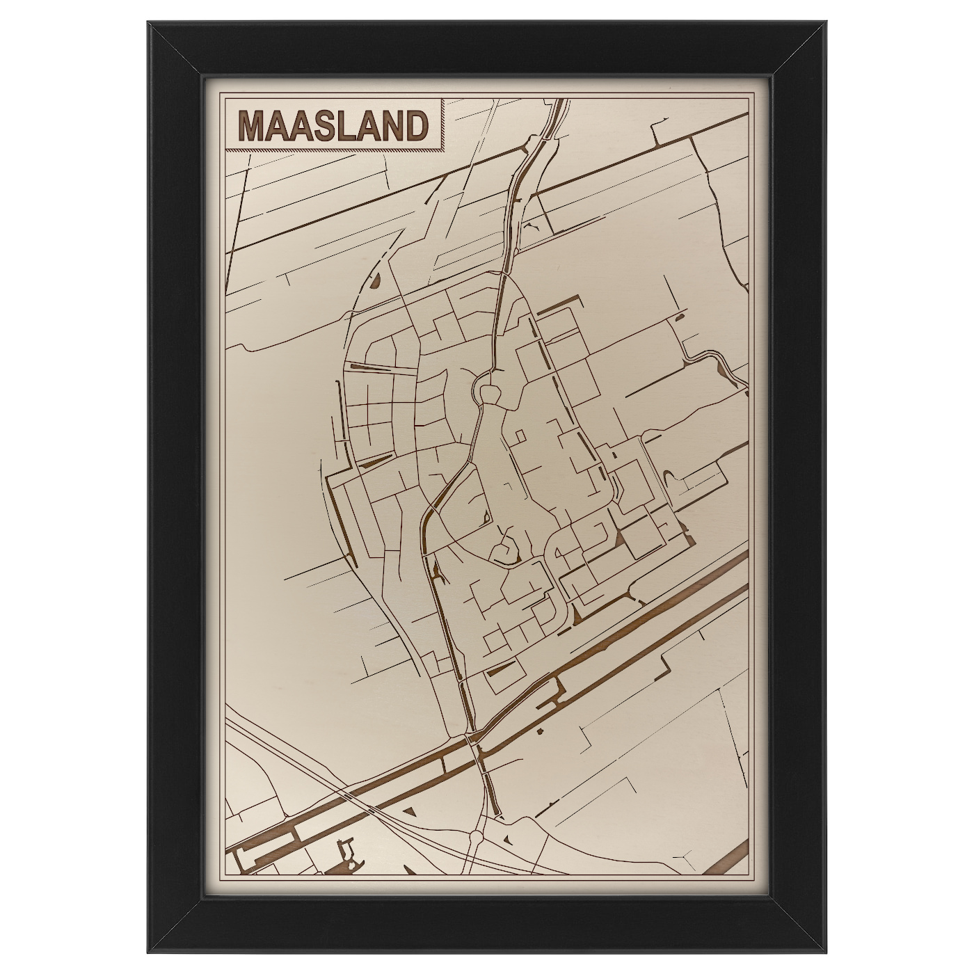 Kaart van Maasland foto 0