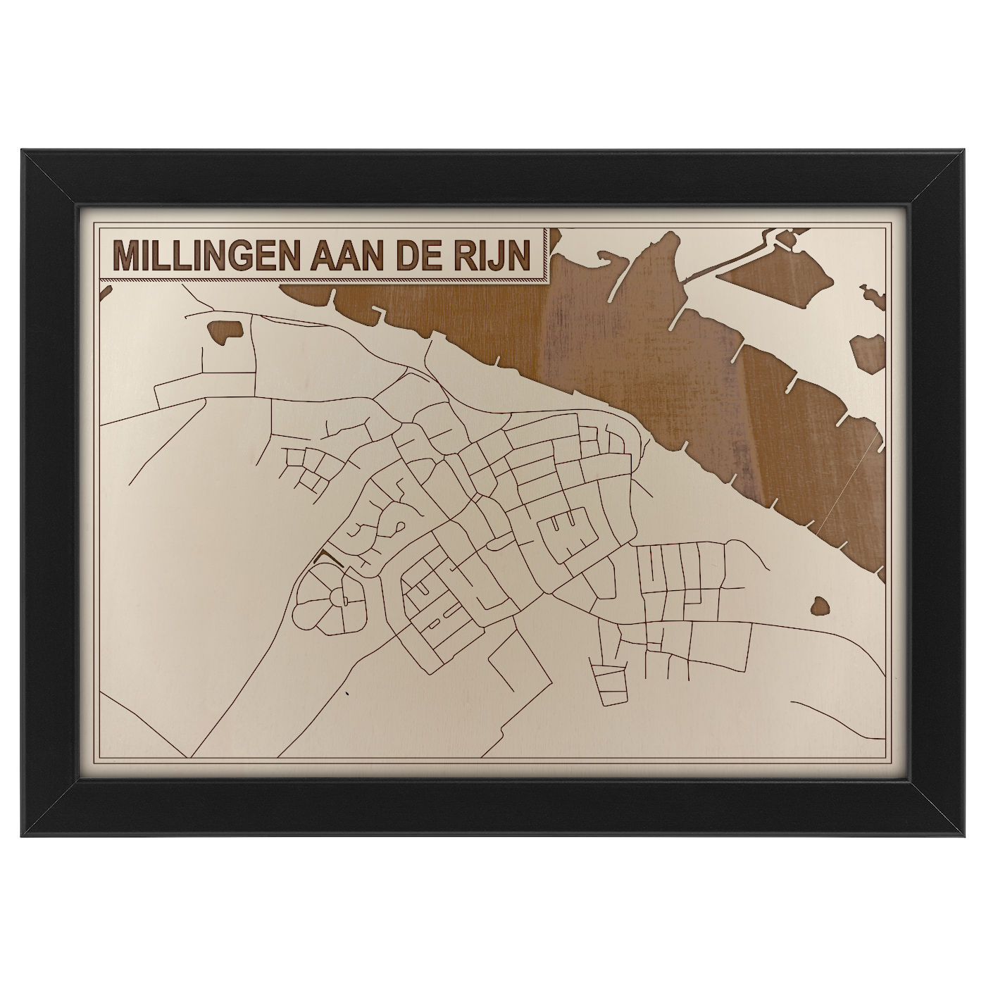 Kaart van Millingen aan de Rijn foto 0
