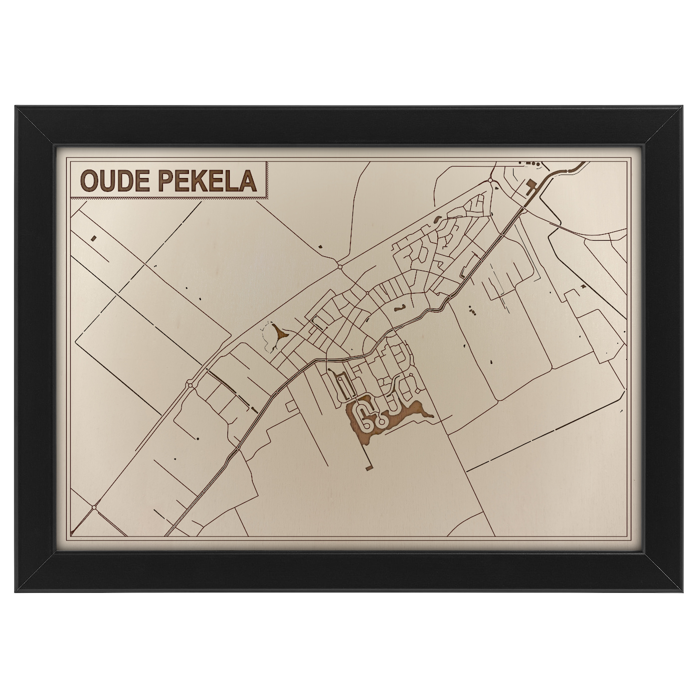 Kaart van Oude Pekela foto 0