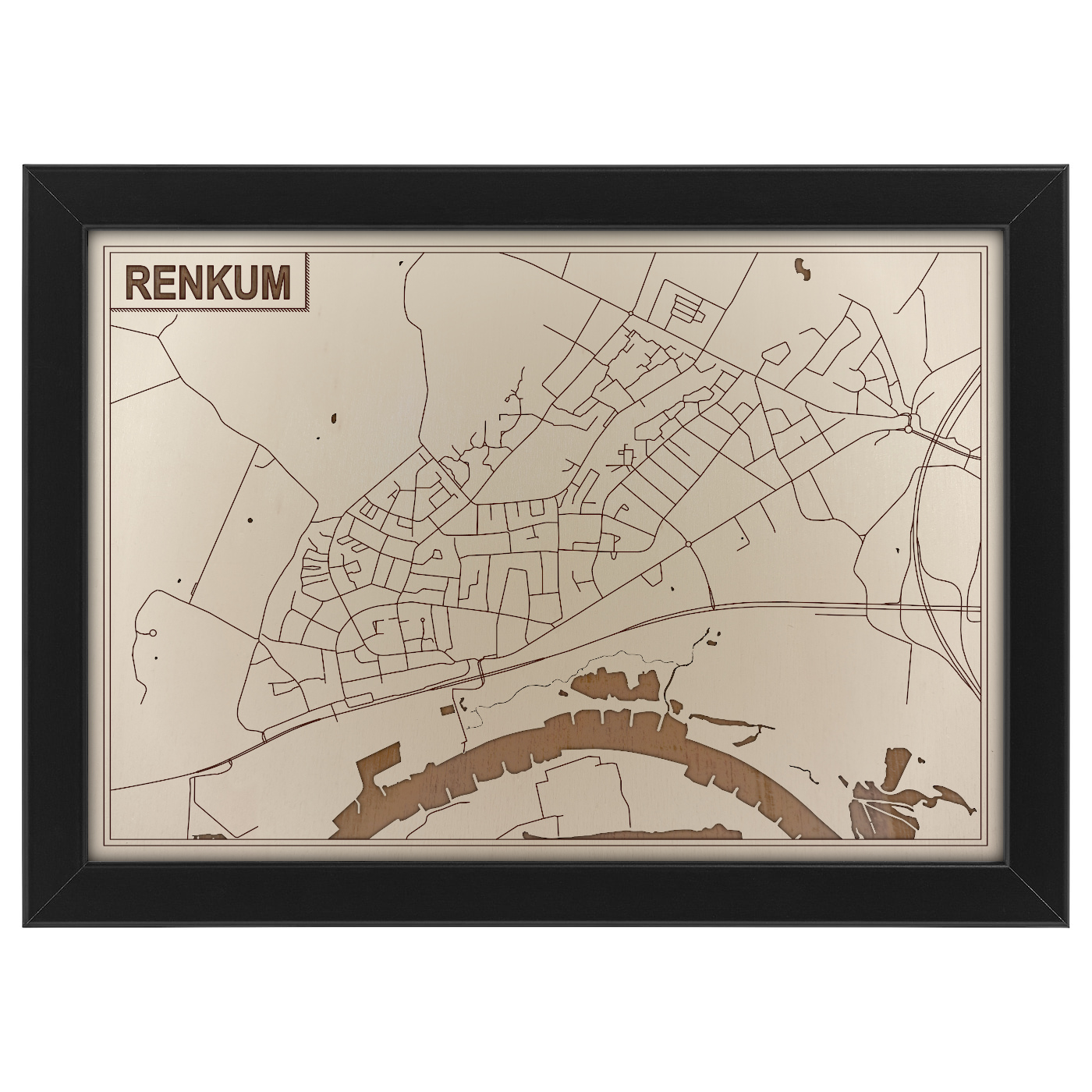 Kaart van Renkum foto 0