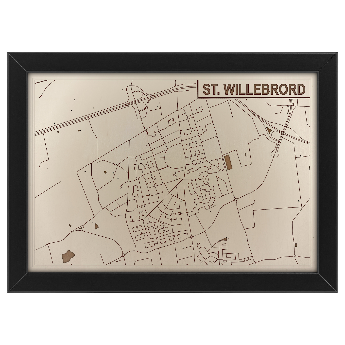 Kaart van St. Willebrord foto 0