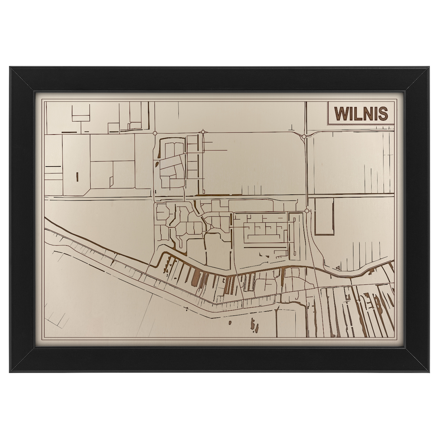 Kaart van Wilnis foto 0
