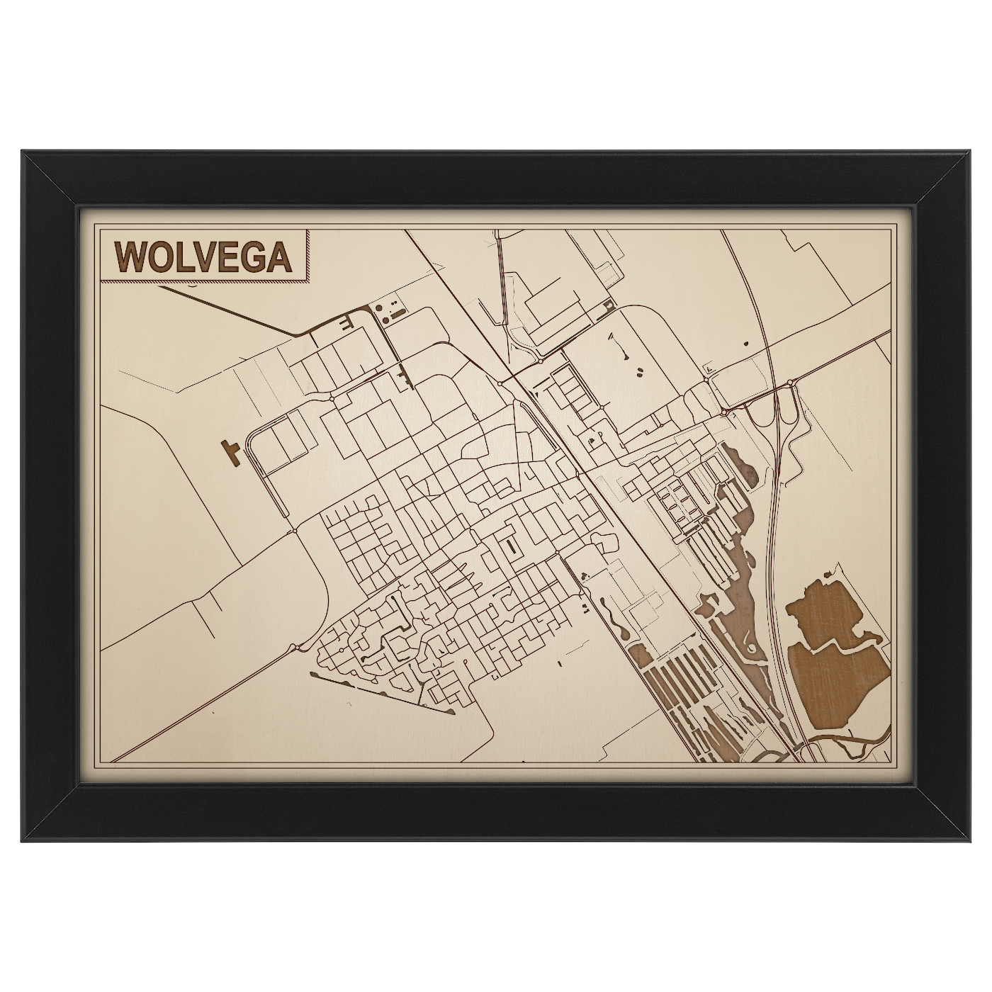 Kaart van Wolvega foto 0