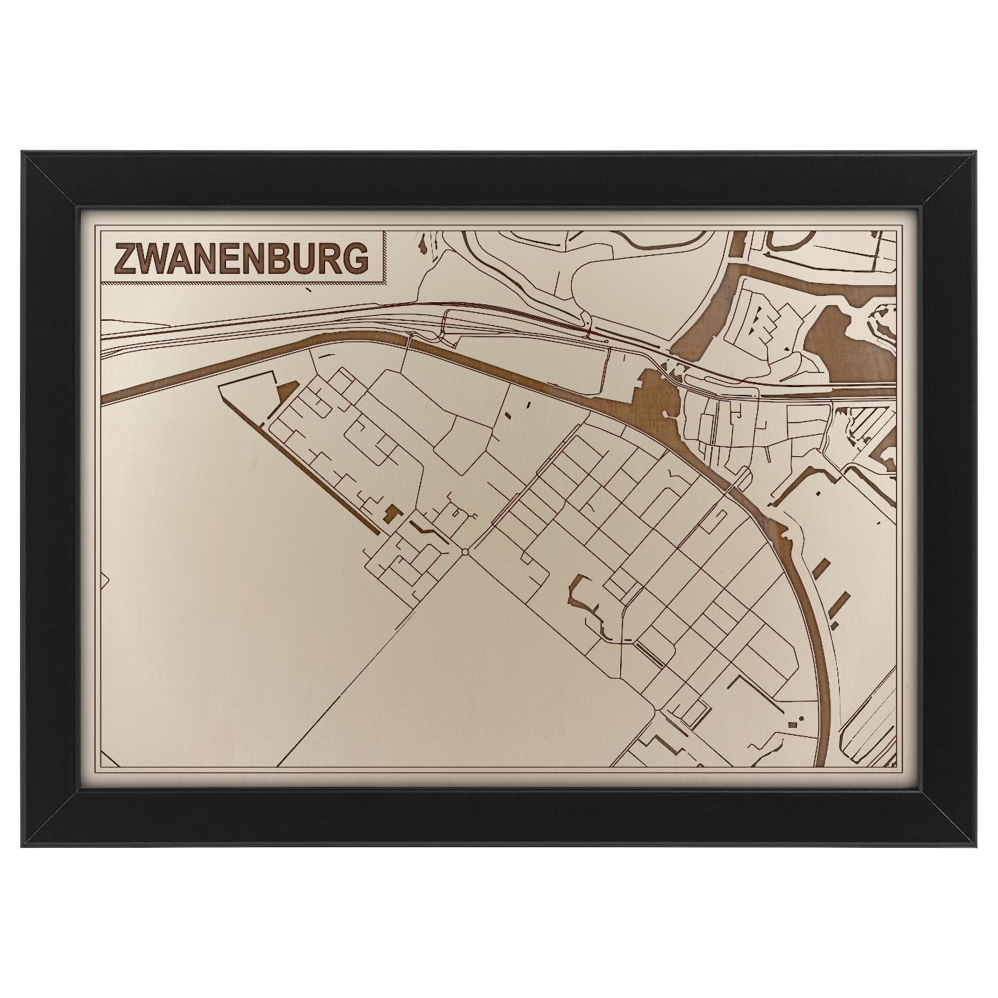 Kaart van Zwanenburg foto 0