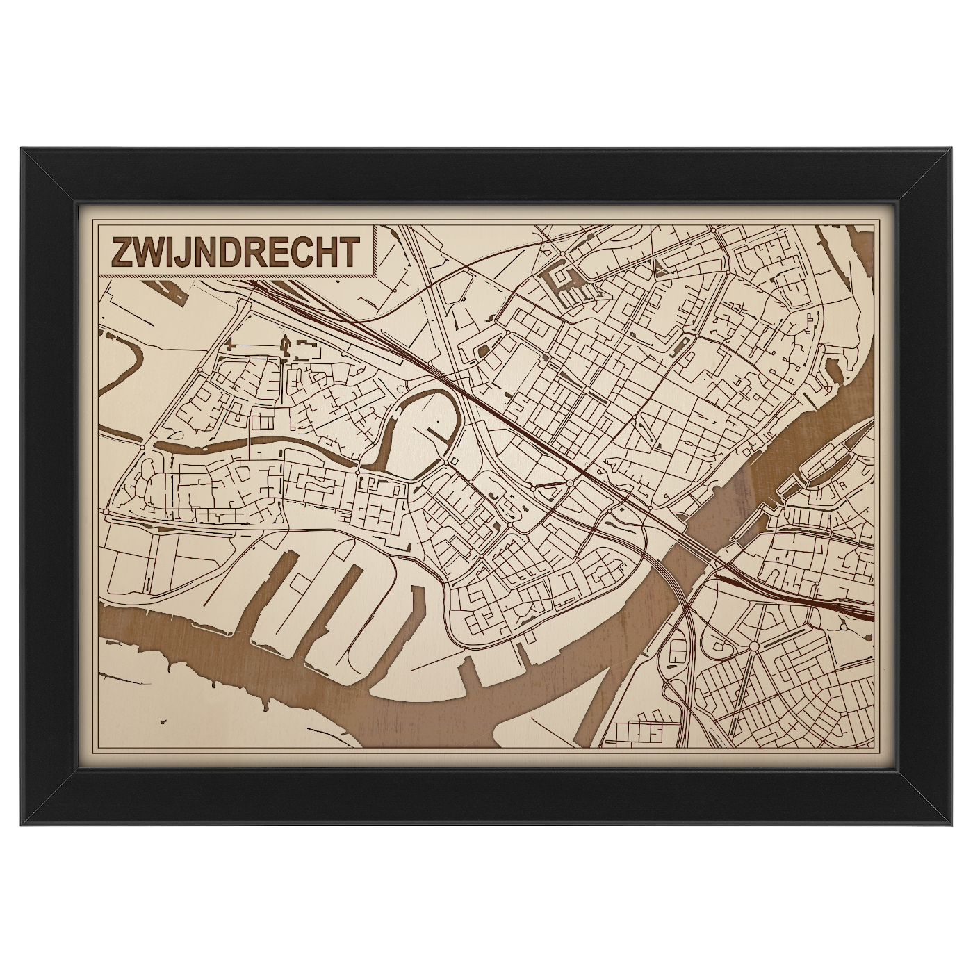 Kaart van Zwijndrecht foto 0